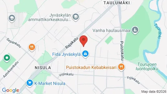 Apartments for rent i Jyväskylä - kort over placeringen