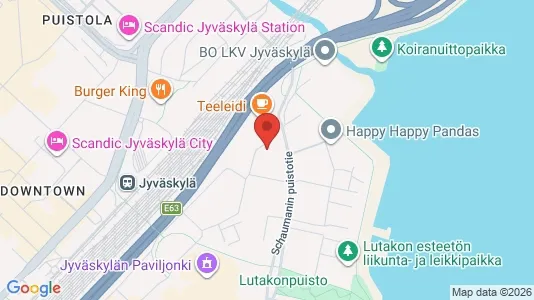 Apartments for rent i Jyväskylä - kort over placeringen