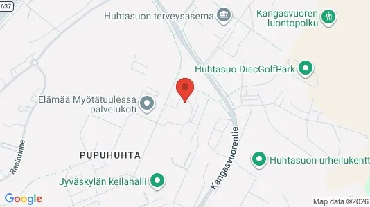Apartments for rent i Jyväskylä - kort over placeringen