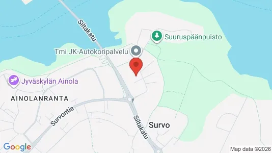 Apartments for rent i Jyväskylä - kort over placeringen