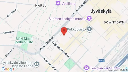 Apartments for rent i Jyväskylä - kort over placeringen