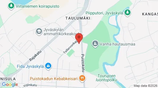 Apartments for rent i Jyväskylä - kort over placeringen
