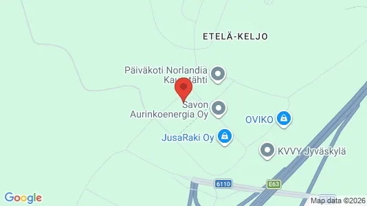 Apartments for rent i Jyväskylä - kort over placeringen