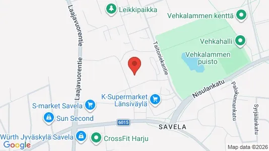 Apartments for rent i Jyväskylä - kort over placeringen
