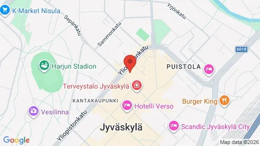 Apartments for rent i Jyväskylä - kort over placeringen
