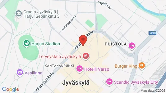 Apartments for rent i Jyväskylä - kort over placeringen