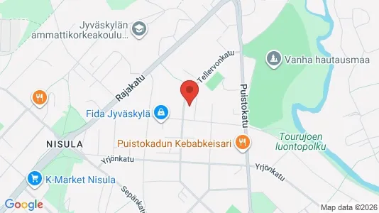 Apartments for rent i Jyväskylä - kort over placeringen