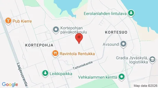 Apartments for rent i Jyväskylä - kort over placeringen
