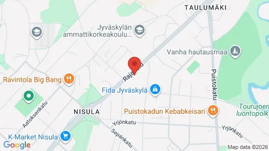 Apartments for rent i Jyväskylä - kort over placeringen