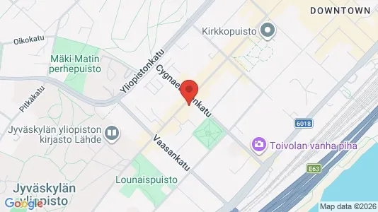 Apartments for rent i Jyväskylä - kort over placeringen