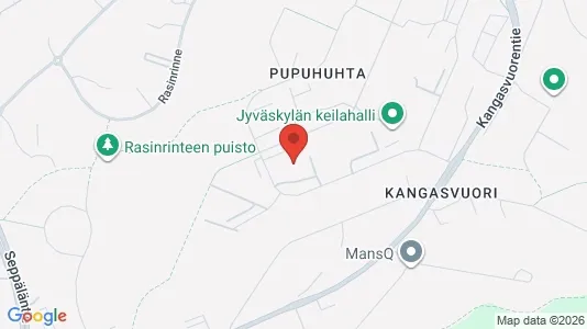 Apartments for rent i Jyväskylä - kort over placeringen