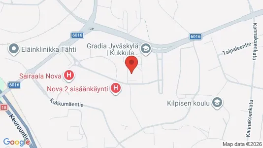 Apartments for rent i Jyväskylä - kort over placeringen