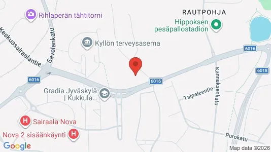 Apartments for rent i Jyväskylä - kort over placeringen