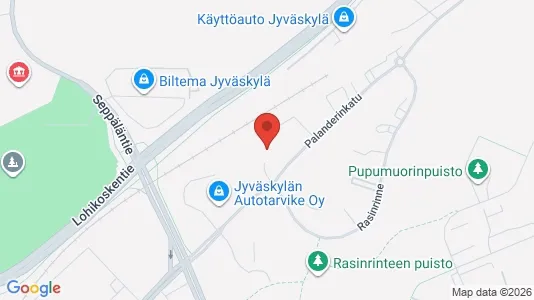 Apartments for rent i Jyväskylä - kort over placeringen