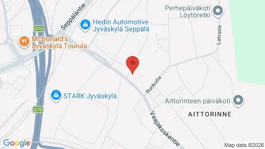 Apartments for rent i Jyväskylä - kort over placeringen