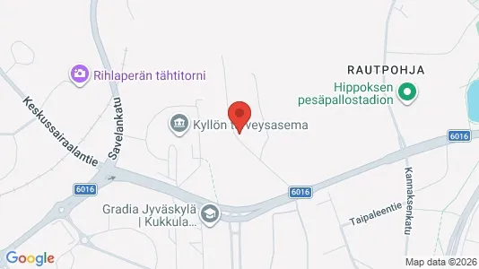 Apartments for rent i Jyväskylä - kort over placeringen
