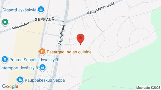 Apartments for rent i Jyväskylä - kort over placeringen
