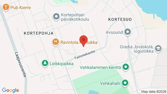 Apartments for rent i Jyväskylä - kort over placeringen