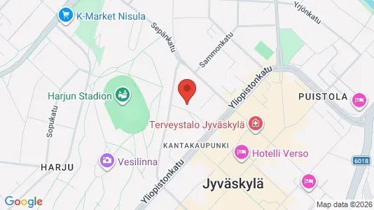 Apartments for rent i Jyväskylä - kort over placeringen