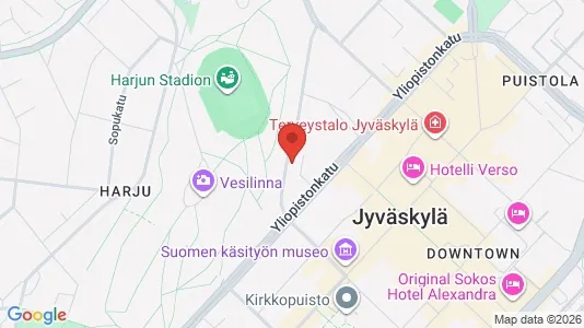 Apartments for rent i Jyväskylä - kort over placeringen