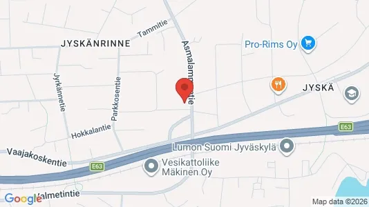 Apartments for rent i Jyväskylä - kort over placeringen