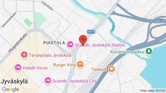 Apartments for rent i Jyväskylä - kort over placeringen
