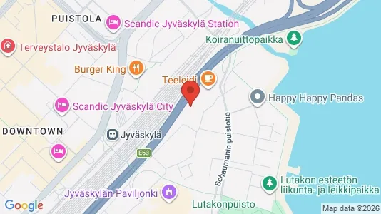Apartments for rent i Jyväskylä - kort over placeringen