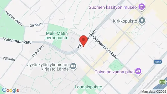 Apartments for rent i Jyväskylä - kort over placeringen