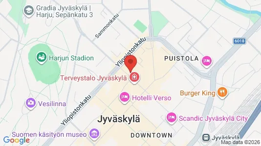 Apartments for rent i Jyväskylä - kort over placeringen