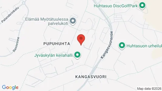 Apartments for rent i Jyväskylä - kort over placeringen