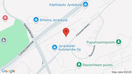 Apartments for rent i Jyväskylä - kort over placeringen