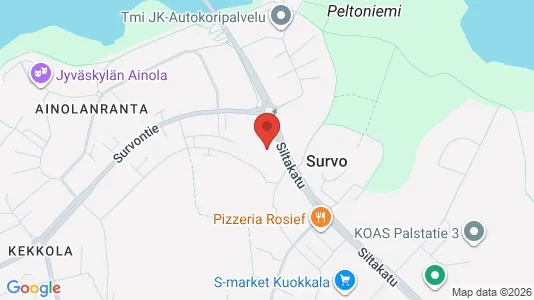 Apartments for rent i Jyväskylä - kort over placeringen