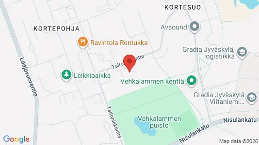 Apartments for rent i Jyväskylä - kort over placeringen
