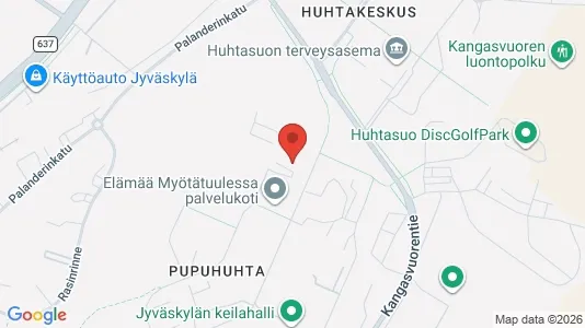 Apartments for rent i Jyväskylä - kort over placeringen