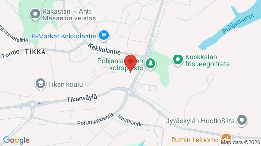 Apartments for rent i Jyväskylä - kort over placeringen