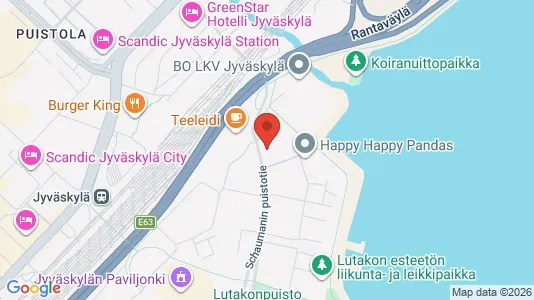 Apartments for rent i Jyväskylä - kort over placeringen