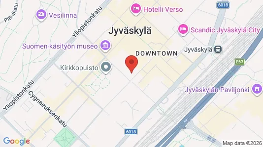 Apartments for rent i Jyväskylä - kort over placeringen
