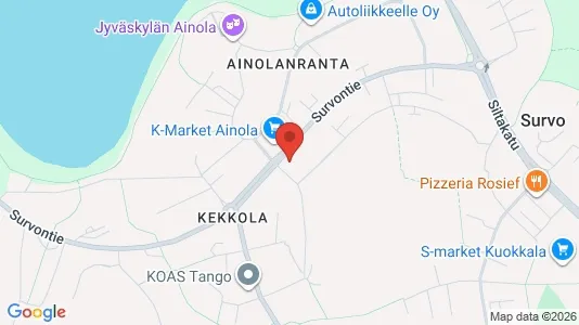 Apartments for rent i Jyväskylä - kort over placeringen