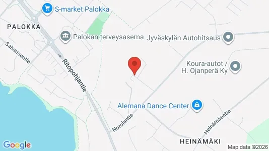 Apartments for rent i Jyväskylä - kort over placeringen
