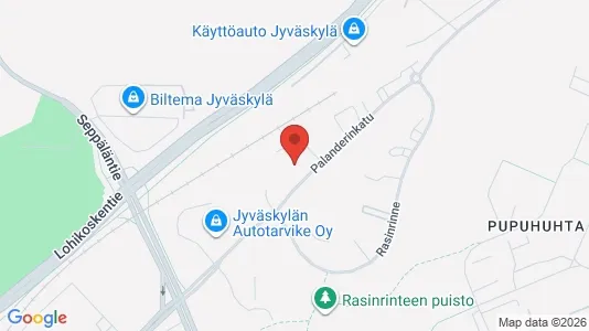 Apartments for rent i Jyväskylä - kort over placeringen