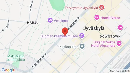 Apartments for rent i Jyväskylä - kort over placeringen