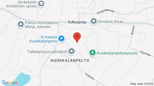 Apartments for rent i Jyväskylä - kort over placeringen