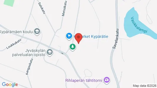 Apartments for rent i Jyväskylä - kort over placeringen