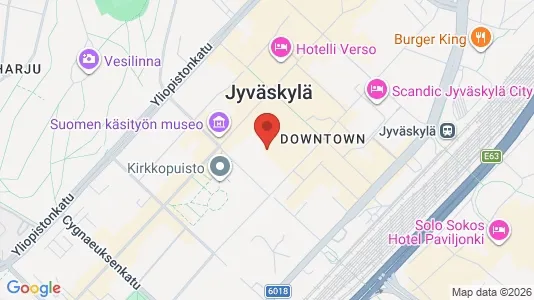 Apartments for rent i Jyväskylä - kort over placeringen