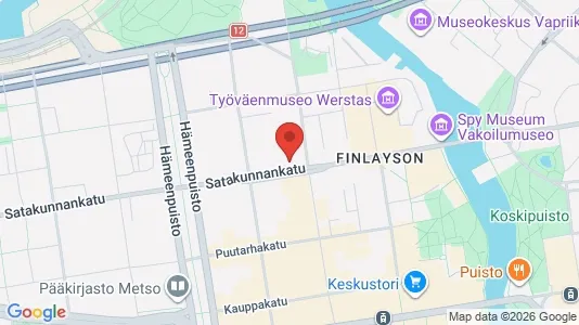 Apartments for rent i Tampere Keskinen - kort over placeringen