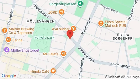Apartments for rent i Malmö City - kort over placeringen