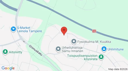 Apartments for rent i Tampere Koillinen - kort over placeringen