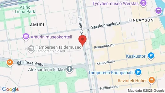 Apartments for rent i Tampere Keskinen - kort over placeringen