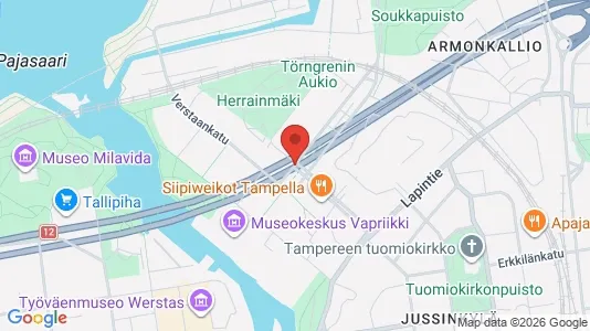 Apartments for rent i Tampere Keskinen - kort over placeringen