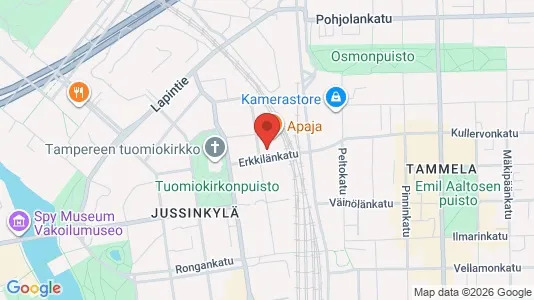 Apartments for rent i Tampere Keskinen - kort over placeringen